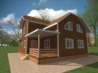 Дом из бруса 10х12 | Двухэтажные деревянные дома и коттеджи