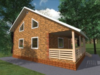 Каркасный дом 8х9 | Полутороэтажные деревянные дома