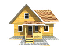 Каркасный дом 6х9 | Одноэтажные с мансардой деревянные дома и коттеджи